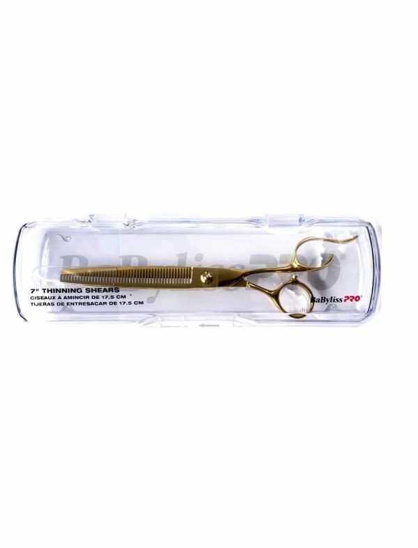 Babyliss Pro BARBERology 7" Gold Thinning Shear #FXGBT7 - Image 2