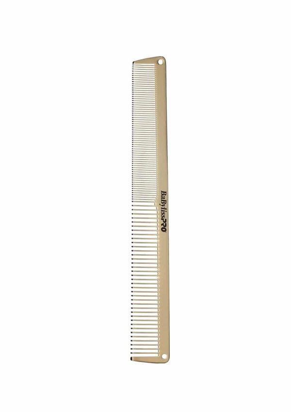 BabylissPro BARBERology GoldFX Metal Comb Set #BCOMBSET2G - Image 3