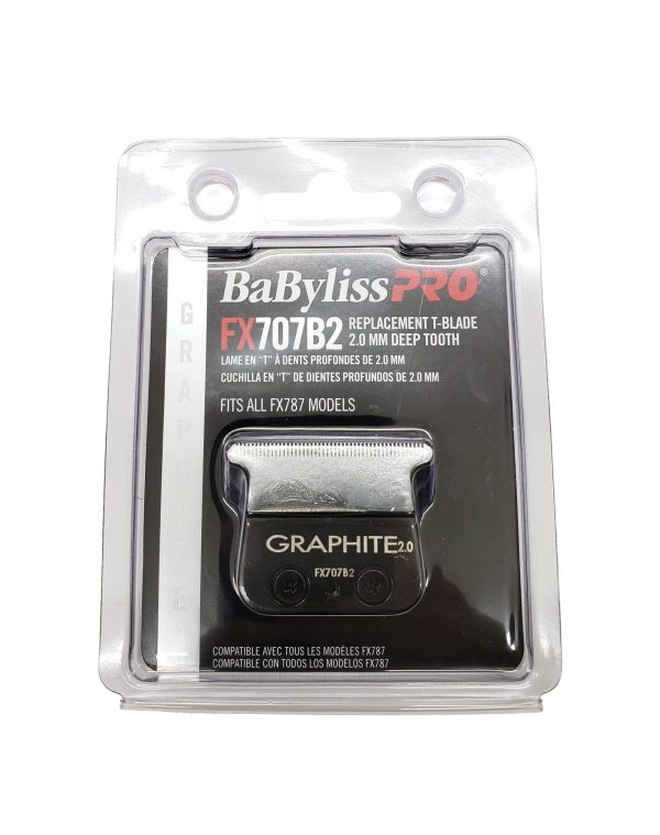 BabylissPro Replacement T-Blade Graphite 2.0mm Deep Tooth #FX707B2 - Image 2