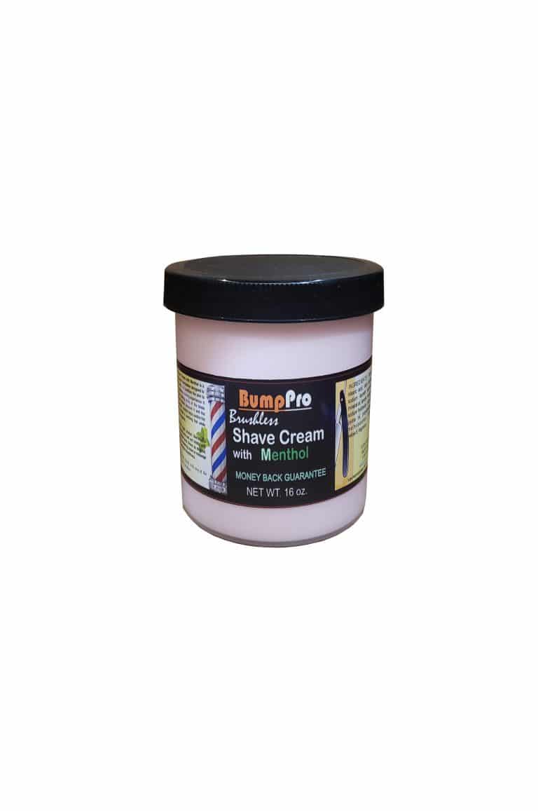 Bump Pro Brushless Shave Cream with Menthol 16oz Barber Depot