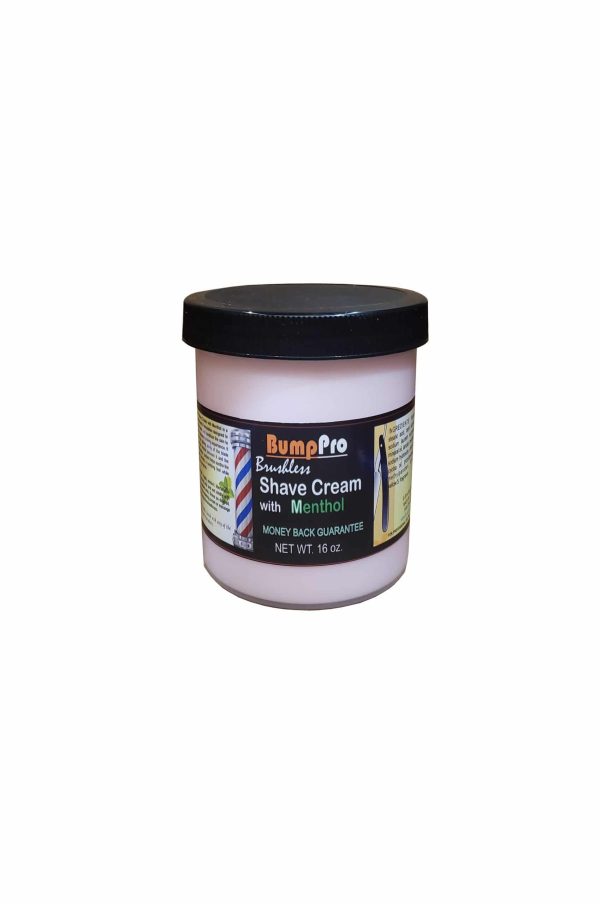 Bump Pro Brushless Shave Cream with Menthol 16oz