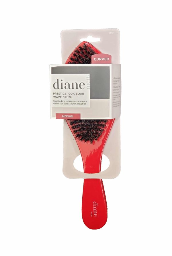Diane Prestige Reinforced Boar Wave Brush - Curved - Image 6