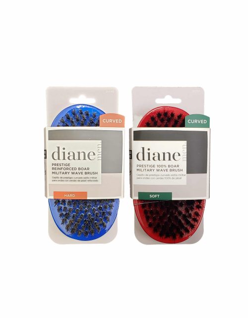 Diane Prestige Reinforced Boar Military Wave Brush - Curved