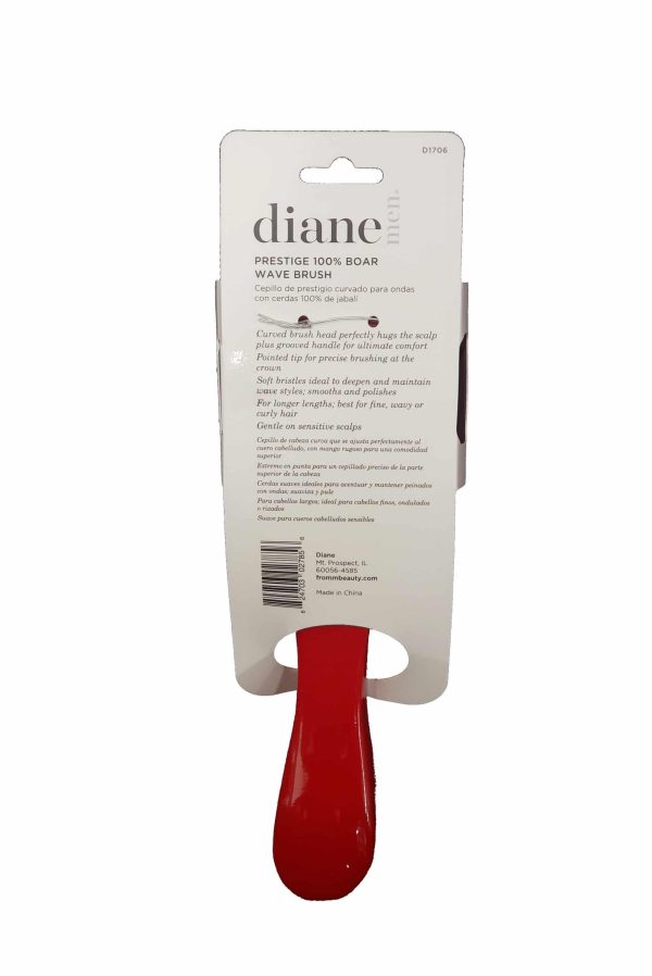 Diane Prestige Reinforced Boar Wave Brush - Curved - Image 4