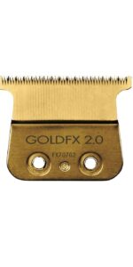 BabylissPro GoldFX Skeleton Trimmer Replacement Deep Tooth Blade Gold #FX707G2