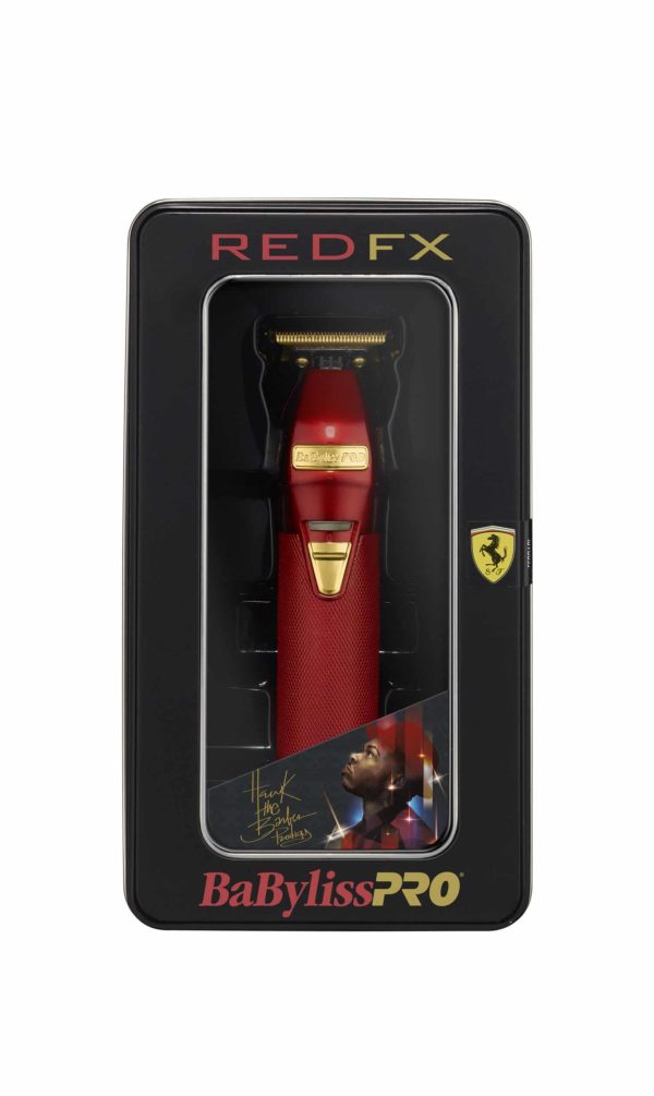 BabylissPro Limited Edition Hawk The Barber Prodigy Red Skeleton Trimmer #FX787R - Image 2