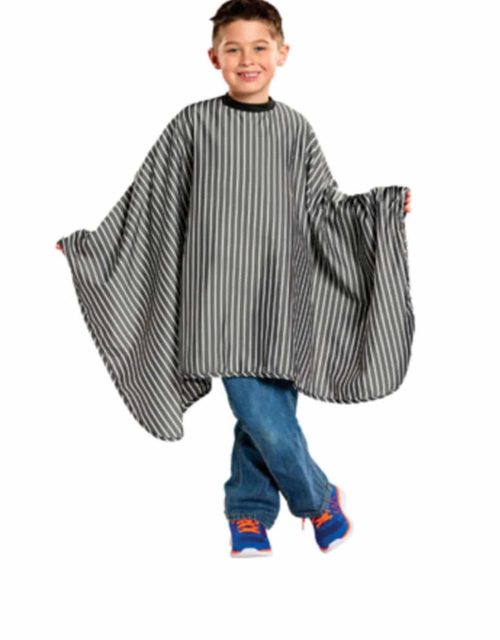 Scalpmaster Kids Striped Barber Cape #4130