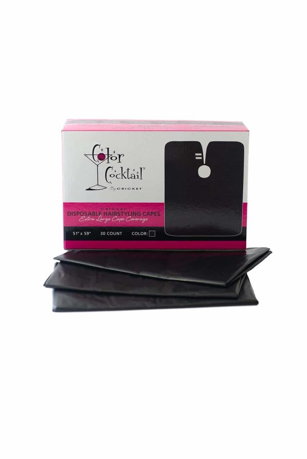 Cricket Color Cocktail Disposable Hair Styling Cape 30ct