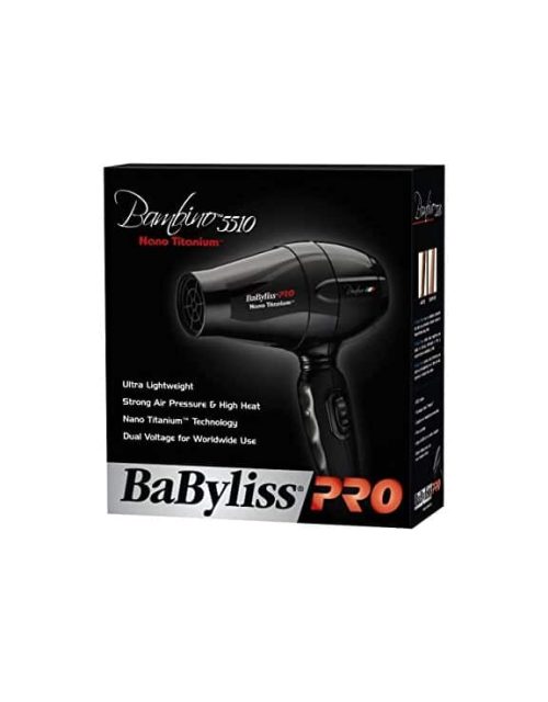 Babyliss Pro Nano Titanium Bambino 5510 Compact Hair Dryer #BABNT5510