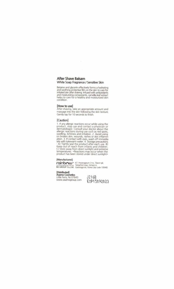 Dr Smart After Shave Balsam - White Soap Scented Sensitive - Image 4