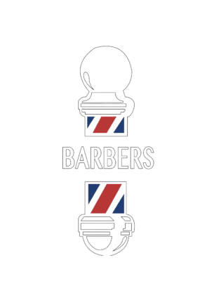 Barbermate Modern Barberpole Vinyl Cling Decal