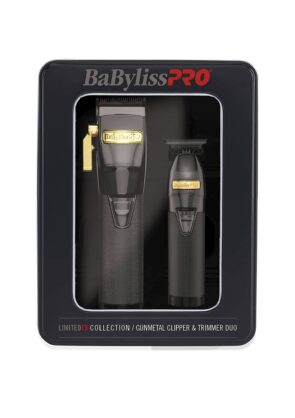 BabylissPro LimitedFX Gunmetal Clipper and Trimmer Combo #FXHOLPK2GMG