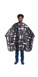Scalpmaster Barber Print Styling Cape #4141
