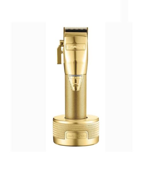 BabylissPro GoldFX Clipper Charging Stand - Example with clipper