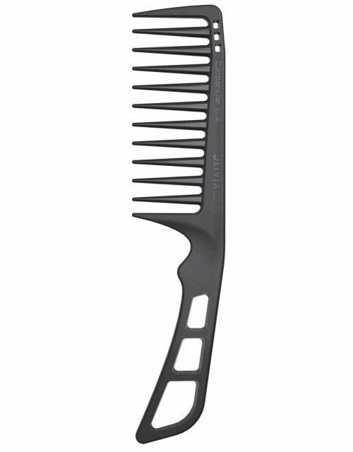 Olivia Garden Carbonlite Wide Tooth Comb with Handle #CL-6