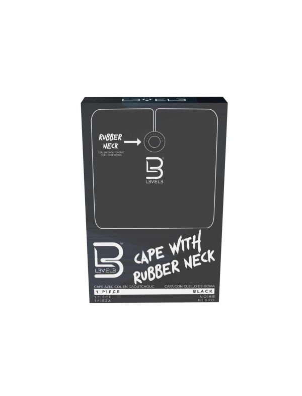 L3VEL3 Rubber Neck Cutting Cape - Black Package