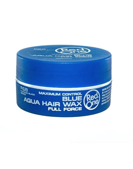 svale Bliv klar Sæbe Red One Blue Aqua Hair Wax 150mL - Barber Depot - Barber Supply