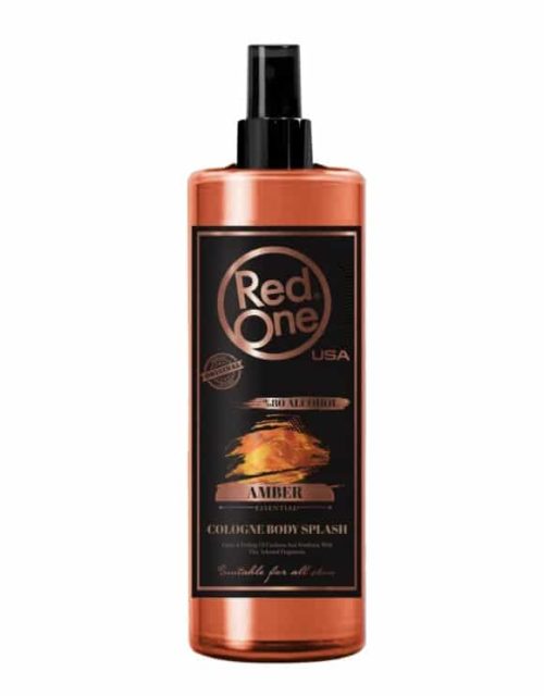 Red One After Shave Cologne Body Splash 400mL - Amber