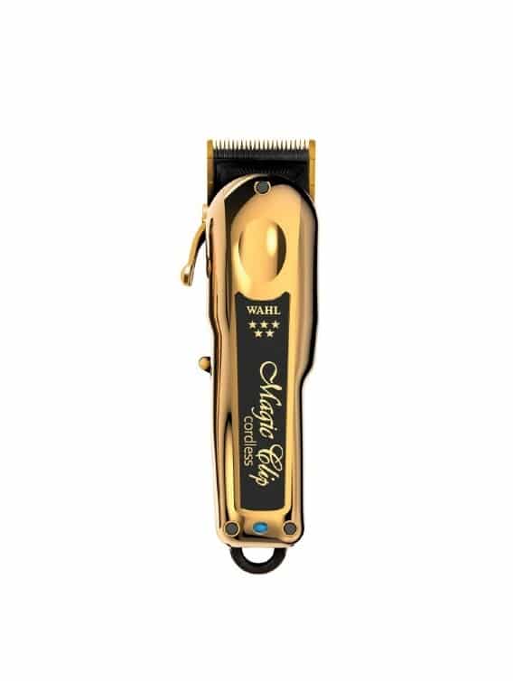 Wahl Professional 5 Star Gold Cordless Magic Clip Hair Clipper with 10