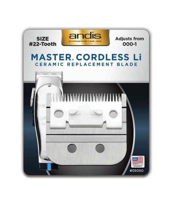 Andis Master Cordless Li Ceramic Replacement Blade #05050 package front