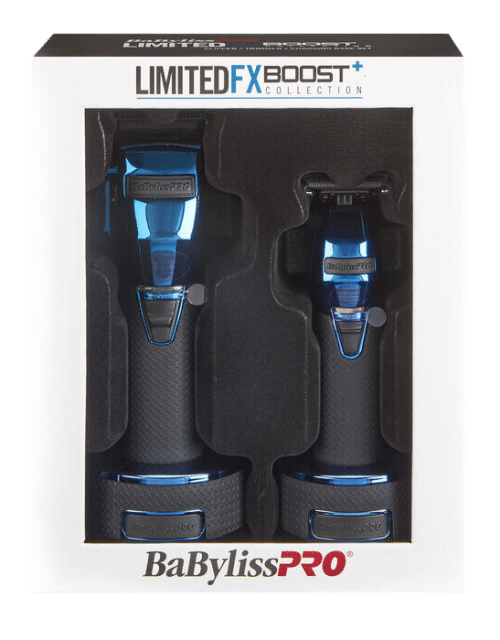 BabylissPro BoostFX Limited Edition Clipper and Trimmer - Blue #FXHOLPKCTB-BC - Package Front