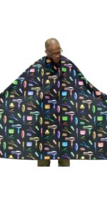 King Midas Fruity Pebble Cape on standing person 2