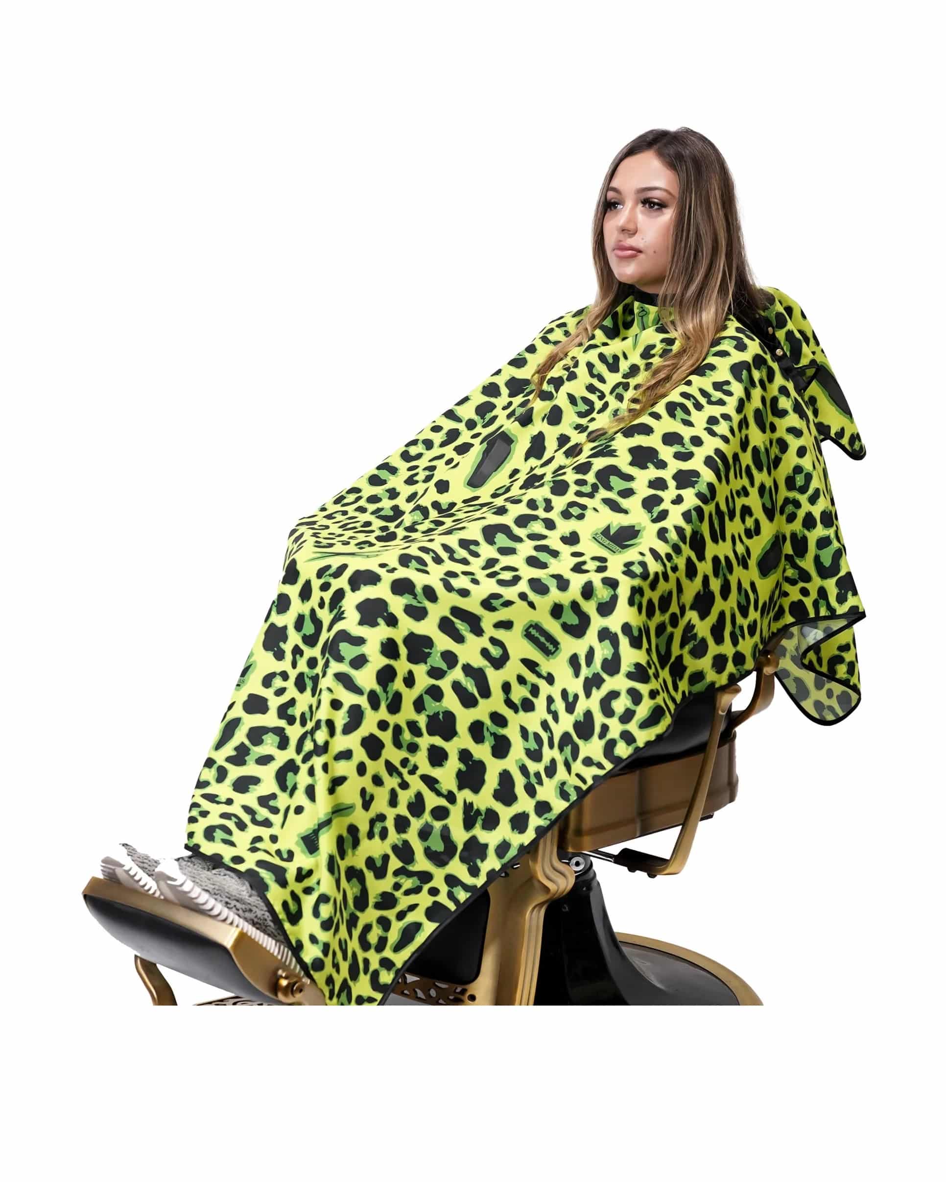 Exotic Leopard Hair Stylist Cape Collection