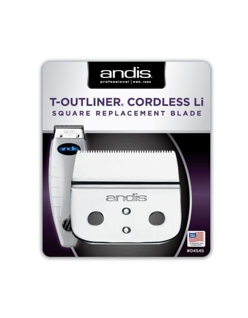 Andis Cordless T-Outliner Square Replacement Blade #04545 package front
