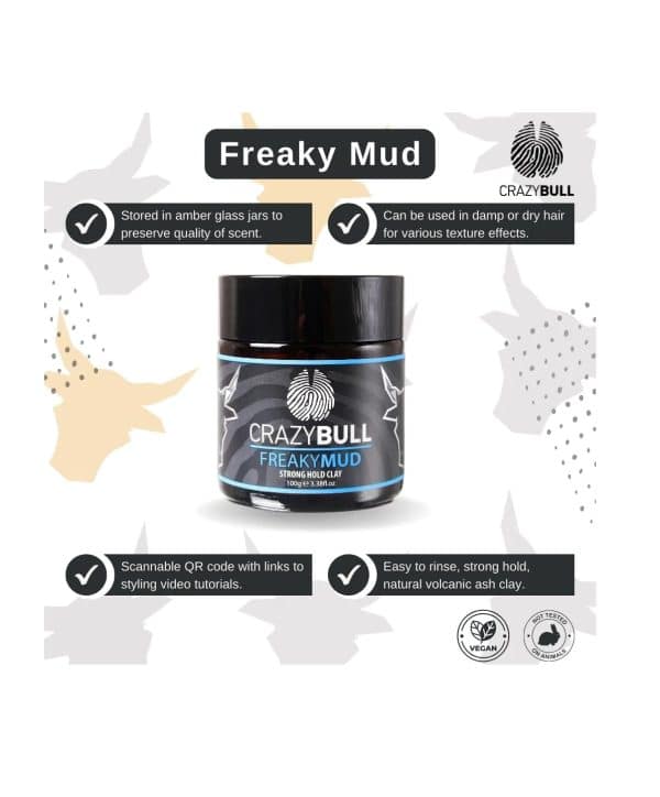 Crazy Bull Freaky Mud Strong Hold Clay 100g - Info