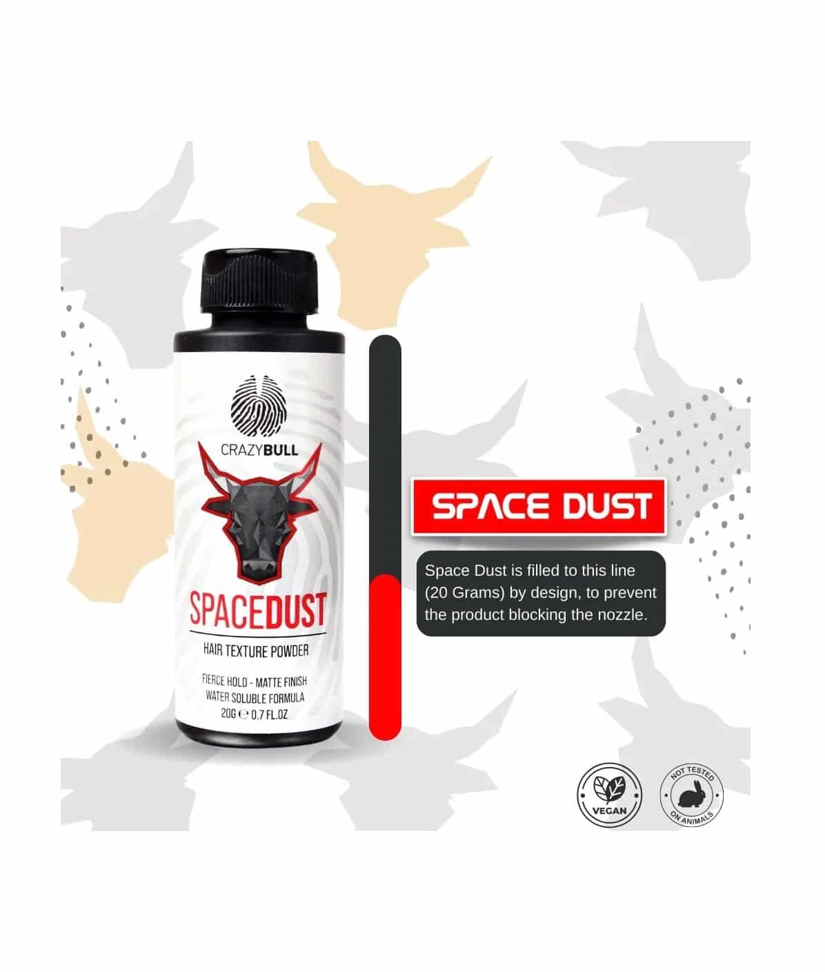 Crazy Bull Space Dust Hair Texture Powder 20g - Fill Level