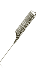 H2PRO GomComb Polycarbonate Zebra Pin Tail Comb #GCZE08