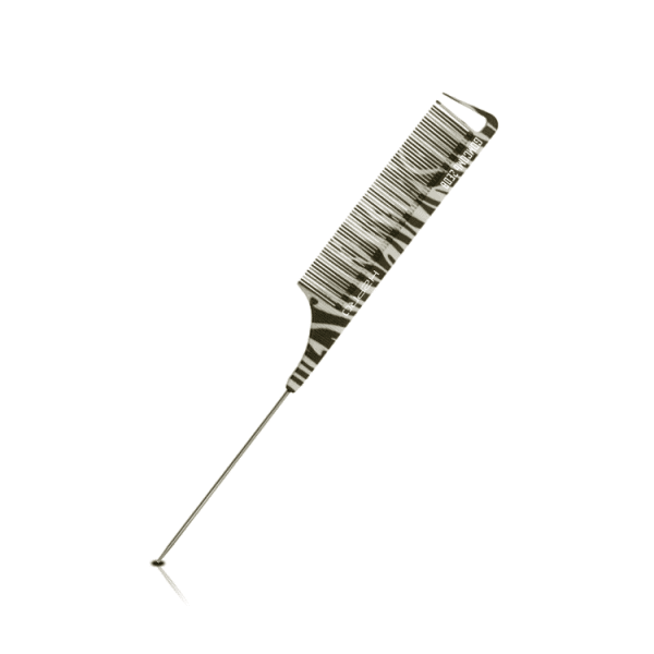 H2PRO GomComb Polycarbonate Zebra Pin Tail Comb #GCZE08