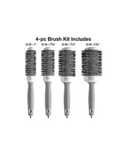 Olivia Garden Ceramic + Ion Thermal Round Brush 4pc Bag Deal #715-CIDL08