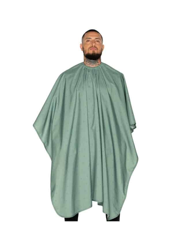 Barber Strong Barber Cape Shield Collection - Army Green Design