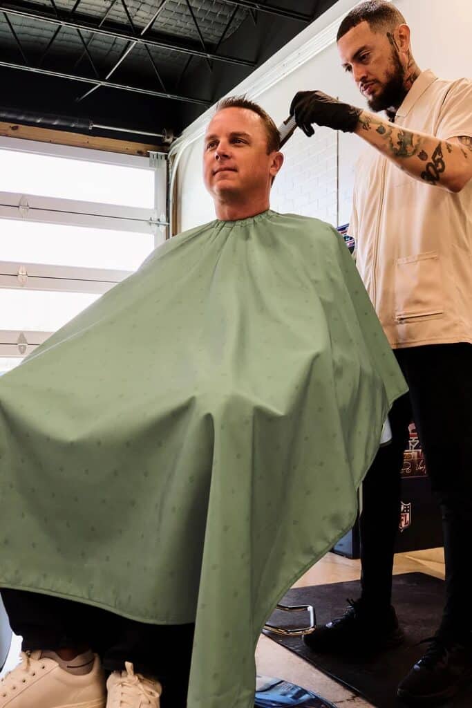Barber Strong Giacca da barbiere da uomo, anti-pelo, leggera