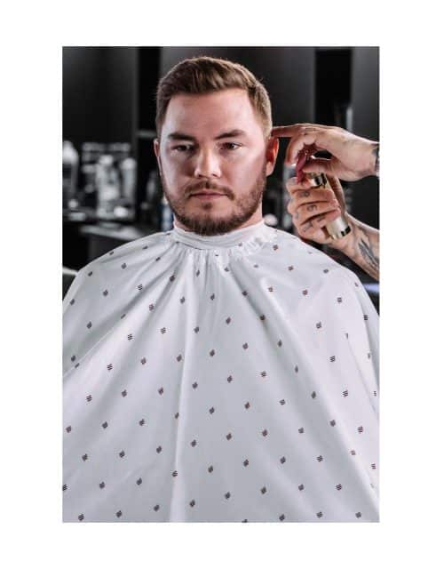 Barber Strong Barber Cape Shield Collection - White