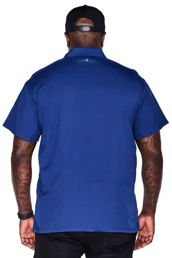 Barber Strong Barber Jacket Blue Back