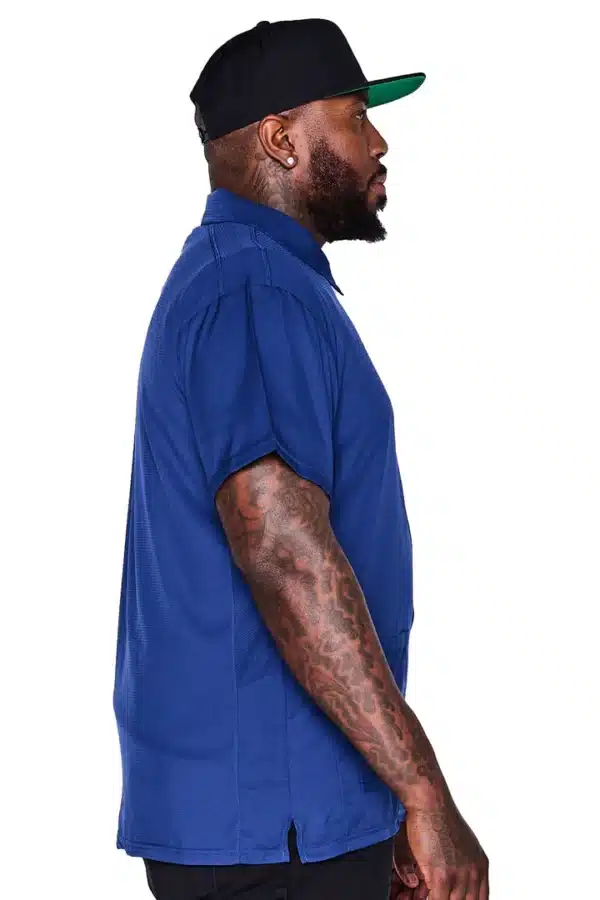 Barber Strong Barber Jacket Blue Side