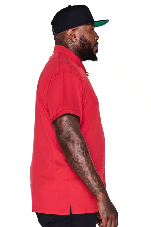 Barber Strong Barber Jacket Red Side