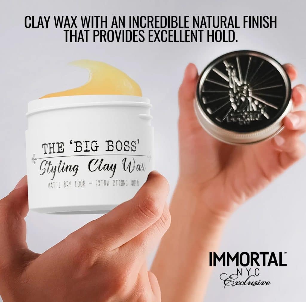 Immortal NYC The "Big Boss" Styling Clay Wax Barber Depot Barber