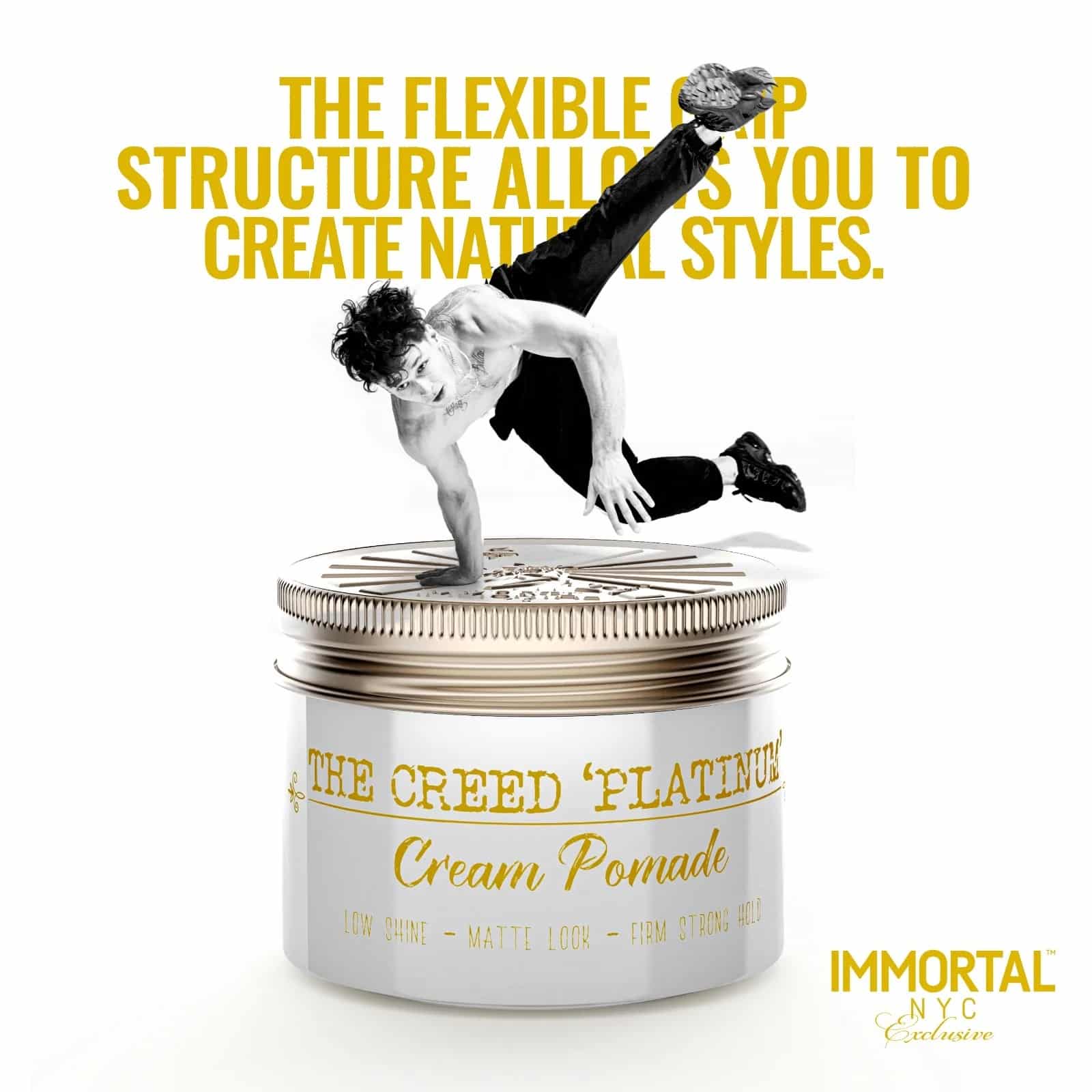 Immortal NYC The Creed Platinum Cream Pomade Poster