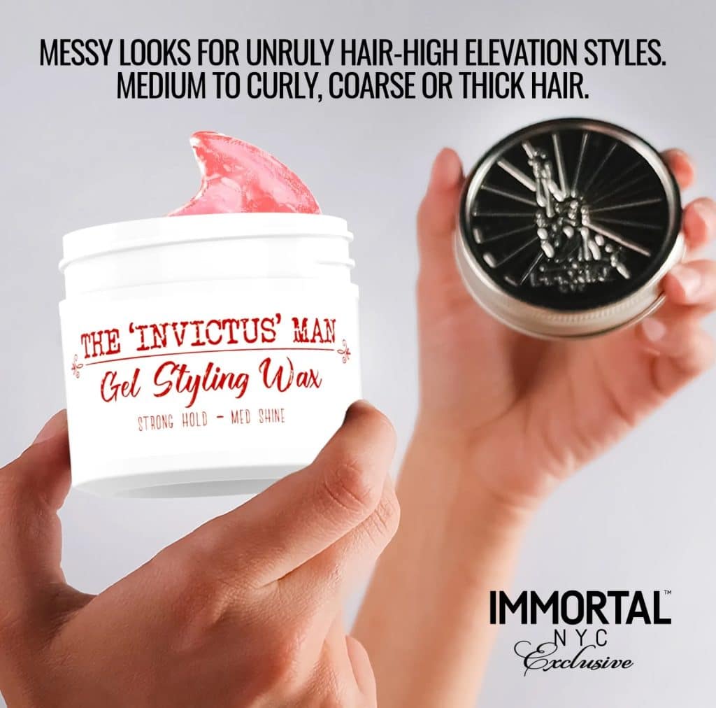 Immortal NYC The "Invictus" Man Gel Styling Wax Barber Depot