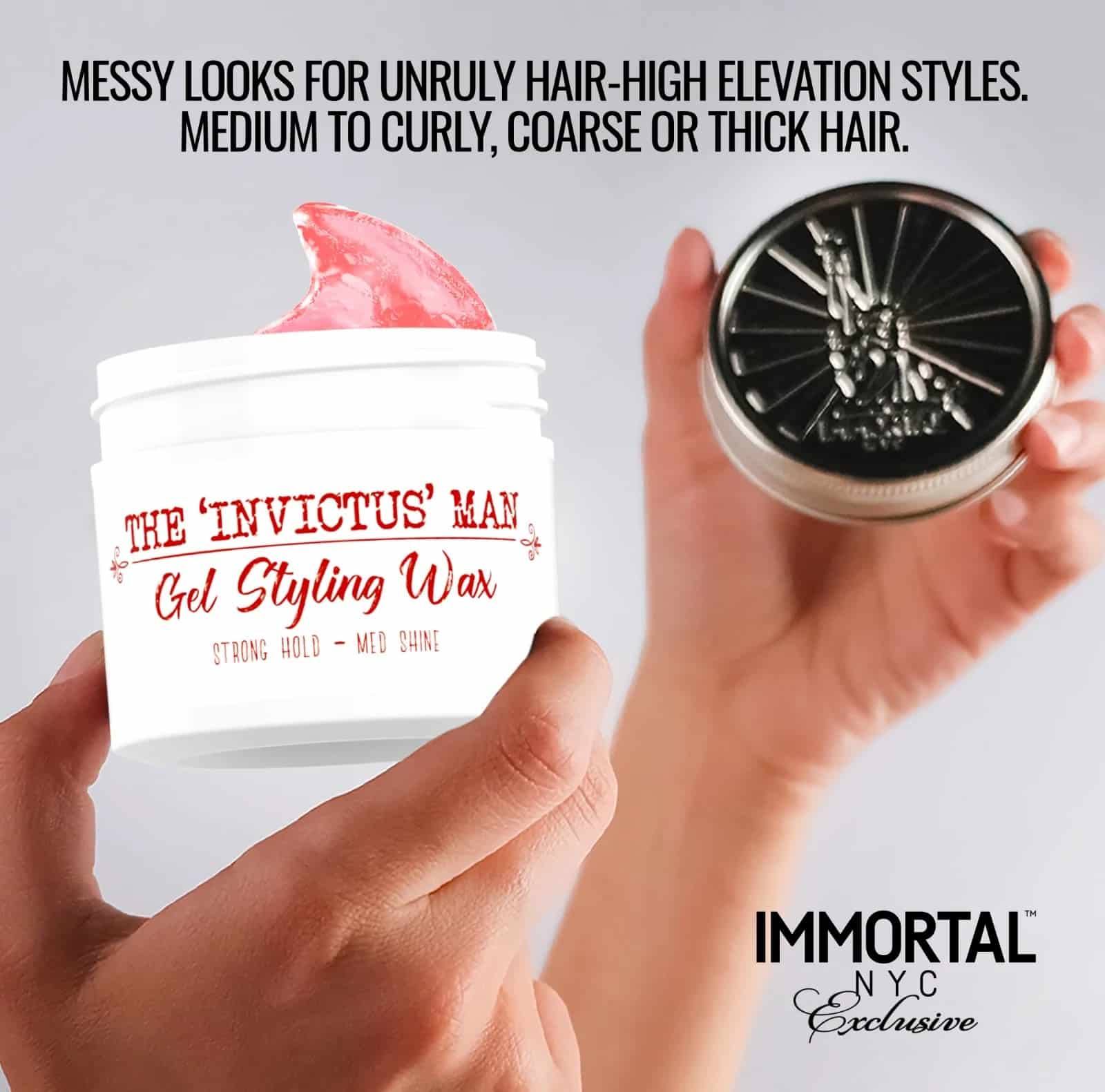 Immortal NYC The Invictus Man Gel Styling Wax Poster