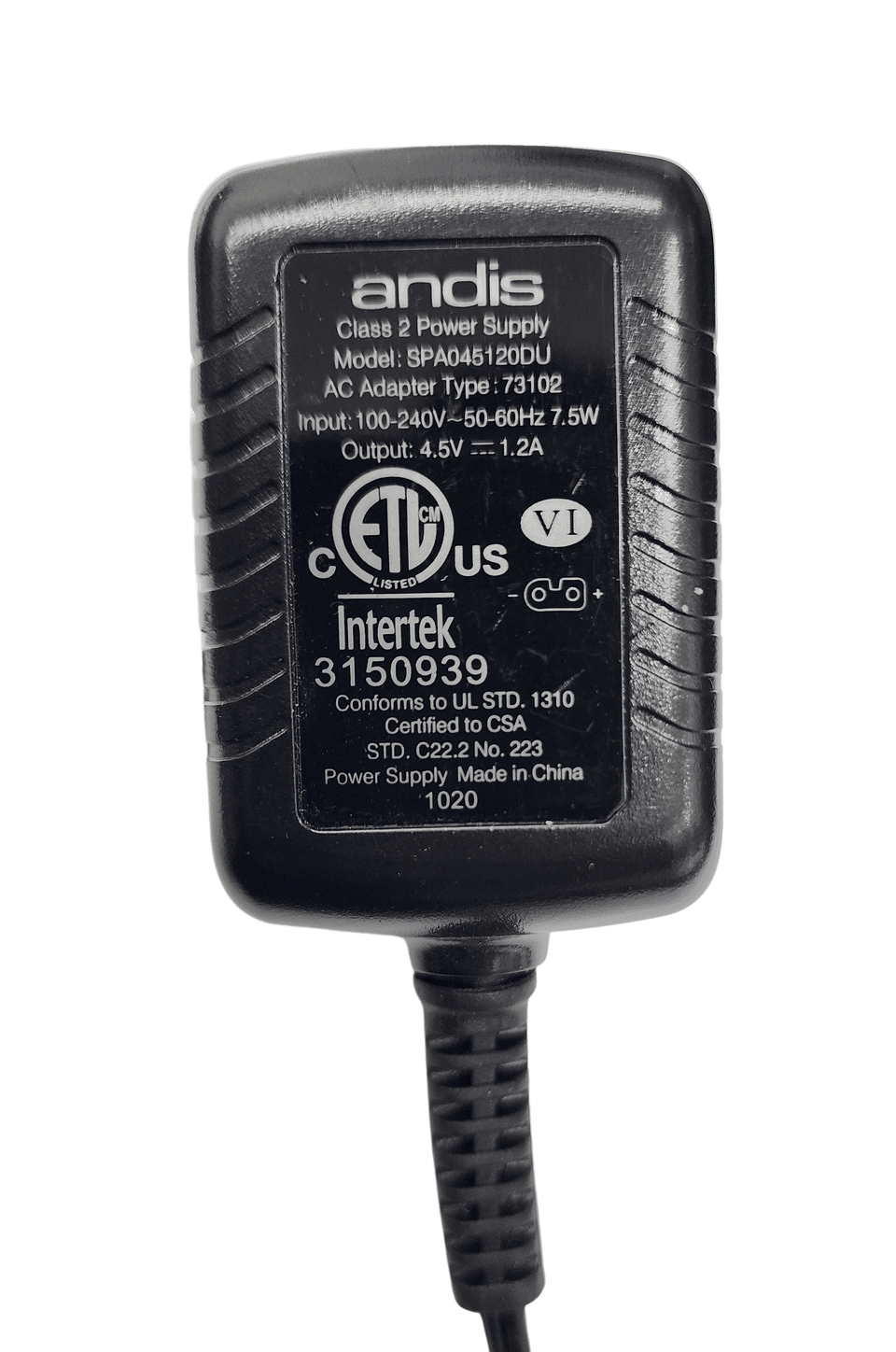 Andis Cordless Envy Charging Cord #73102 - Details