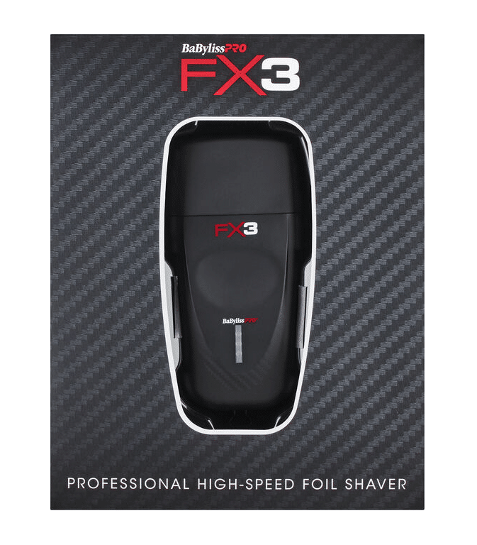 BabylissPro FX3 Foil Shaver Black - #FXX3SB Package Front