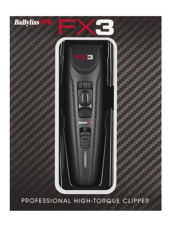 BabylissPro FX3 Clipper Black #FXX3CB - Package Front