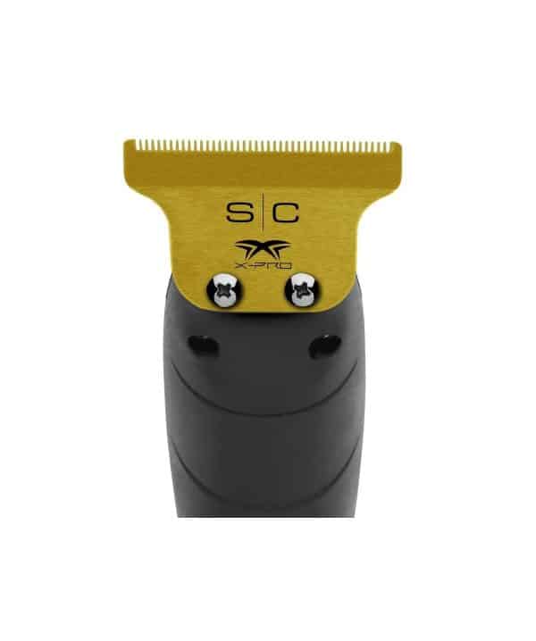 StyleCraft Gold X-Pro Fixed Trimmer Blade with DLC The One Cutter Set #SC529GB on Trimmer