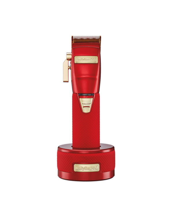 BabylissPro LimitedFX Boost+ Collection - Red #FXHOLPKCTB-R Clipper on stand