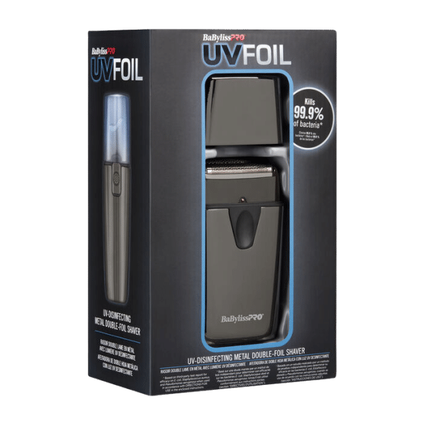 BabylissPro UVFOIL Double Foil Shaver #FXLFS2 - Package Angled