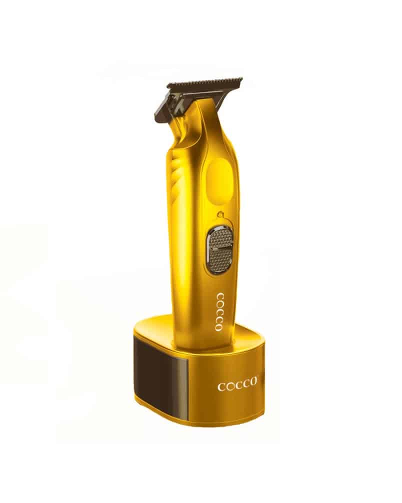 Cocco Pro Hyper Veloce Trimmer Yellow #CHVPT-YELLOW On stand